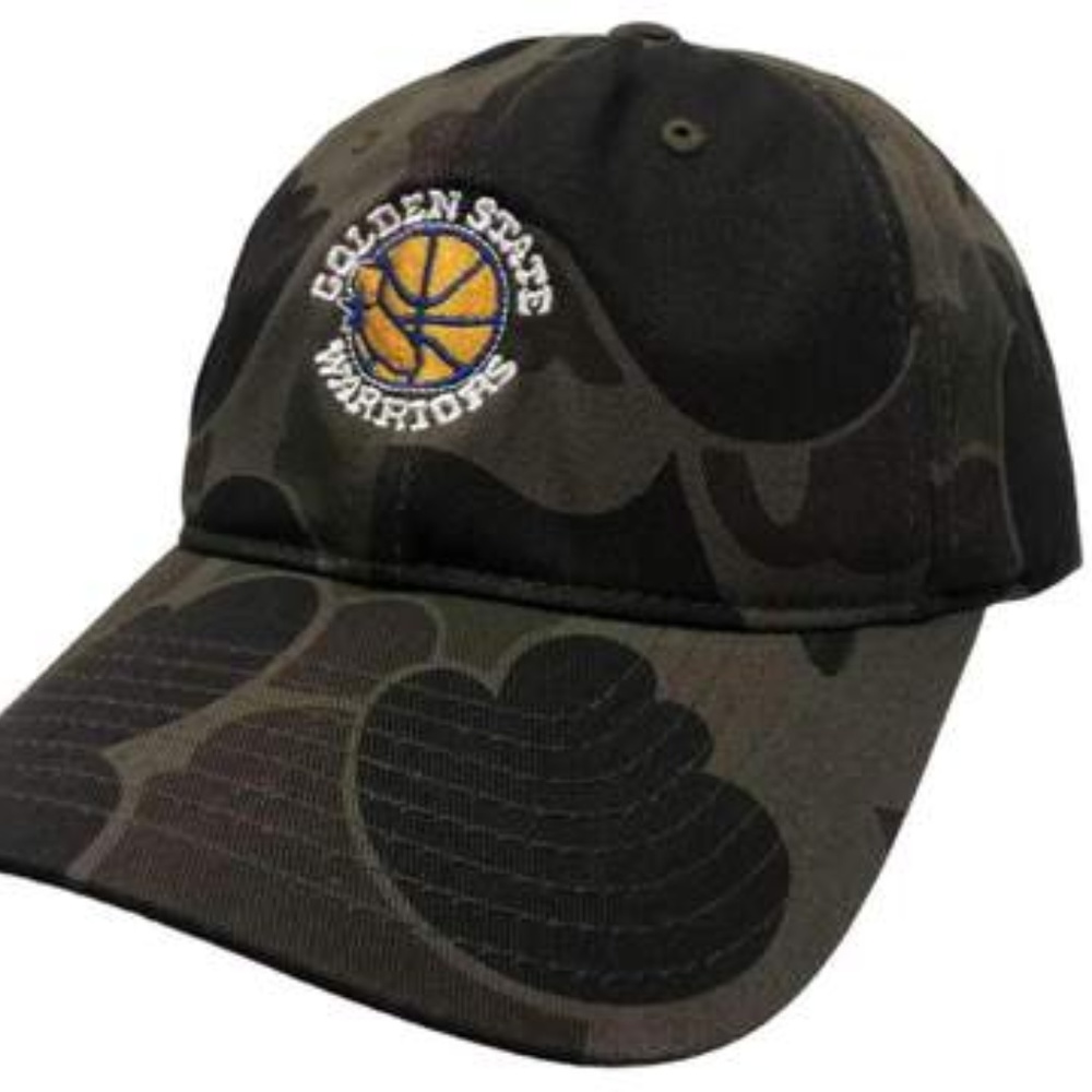 Golden State Warriors Camo Dad Hat NBA Adjustable